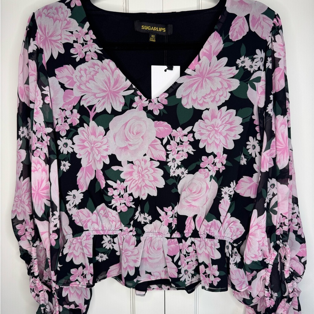 Sugarlips Women's Floral Blouse